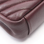 Saint Laurent Paris Handbag Carre 2-Way Burgundy Leather Medium — view 6
