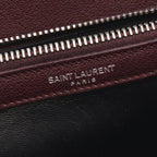 Saint Laurent Paris Handbag Carre 2-Way Burgundy Leather Medium — view 4