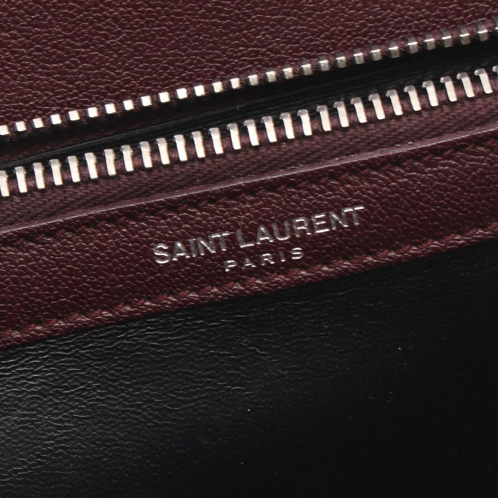 Saint Laurent Paris Handbag Carre 2-Way Burgundy Leather Medium — view 4