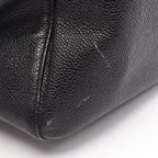 Chanel Shoulder Bag CC Logo Black Caviar Leather Chain — view 6