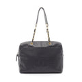 Chanel Shoulder Bag CC Logo Black Caviar Leather Chain