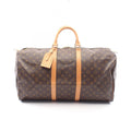 Louis Vuitton Boston Bag Keepall 55 Monogram Leather