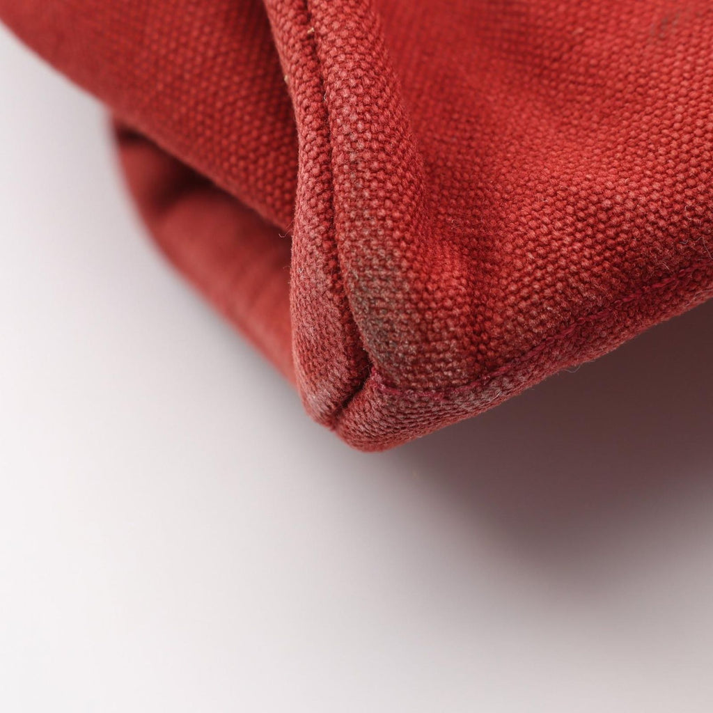 Hermes Tote Bag Fourre Tout MM Red Canvas — view 5