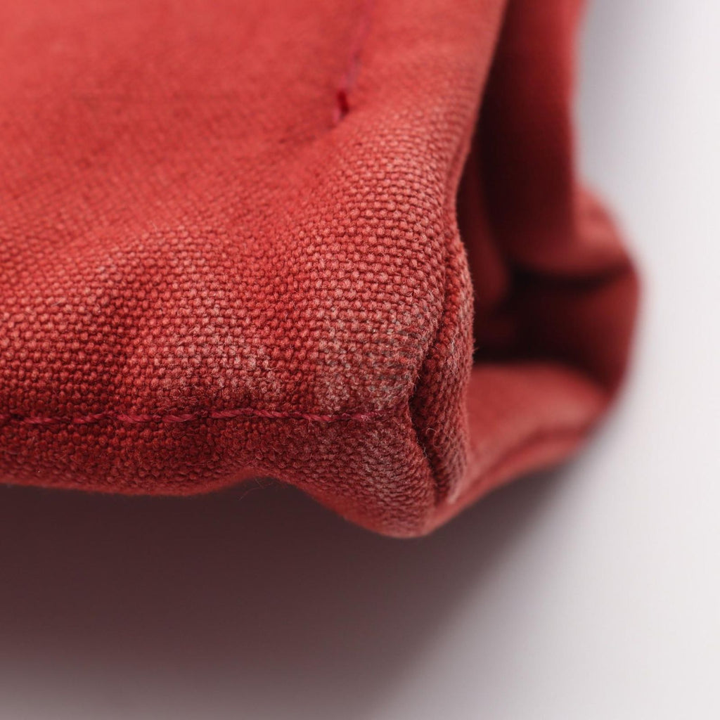 Hermes Tote Bag Fourre Tout MM Red Canvas — view 6