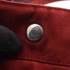 Hermes Tote Bag Fourre Tout MM Red Canvas — view 8