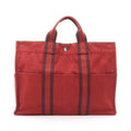 Hermes Tote Bag Fourre Tout MM Red Canvas
