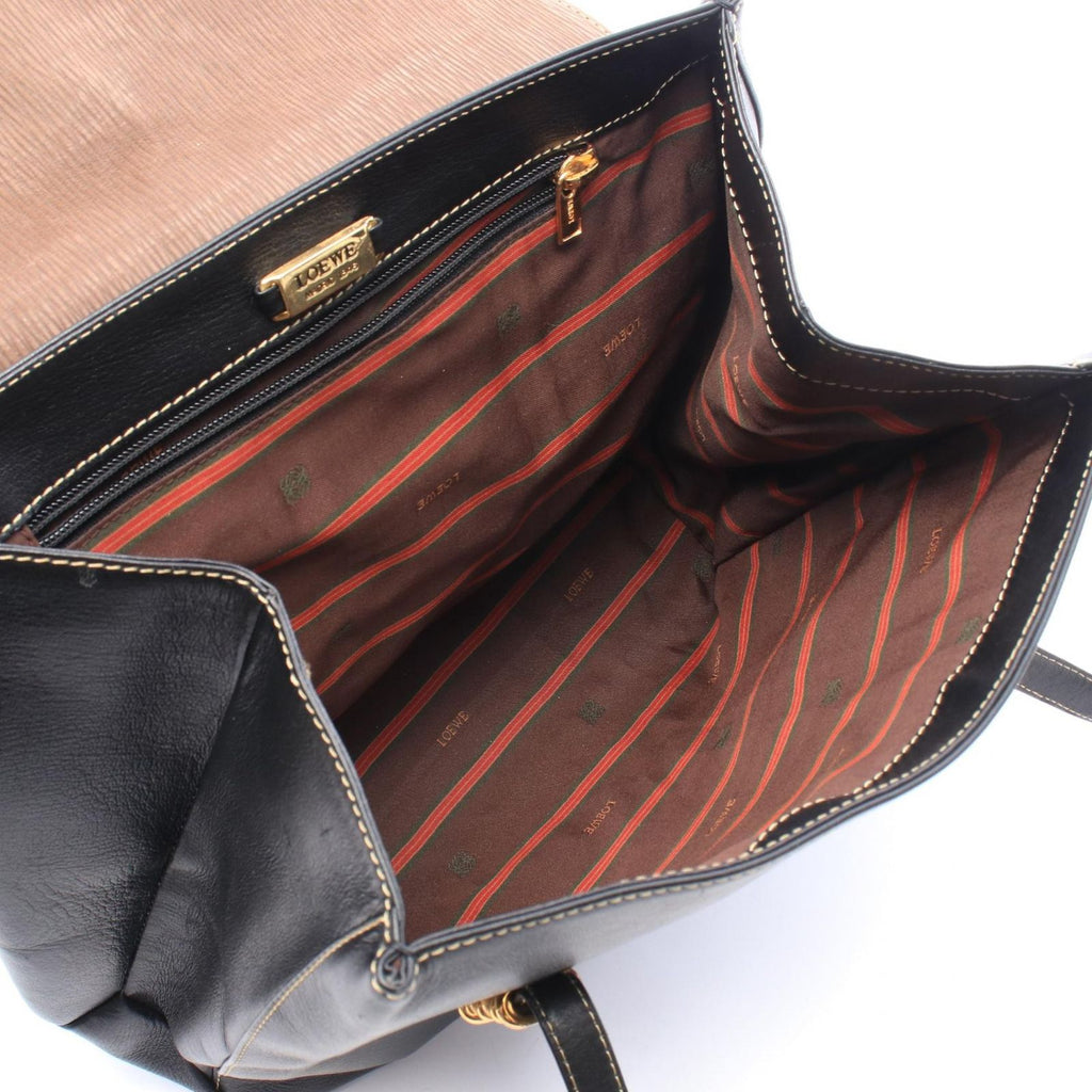 Loewe Shoulder Bag Black Brown Leather — view 3