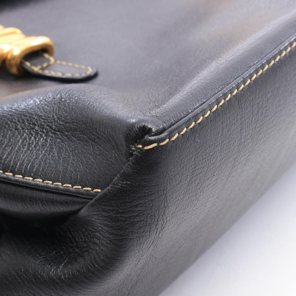 Loewe Shoulder Bag Black Brown Leather — view 7
