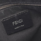 Fendi Shoulder Bag Zucca Brown Black Leather — view 4