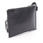 Fendi Shoulder Bag Zucca Brown Black Leather — view 2