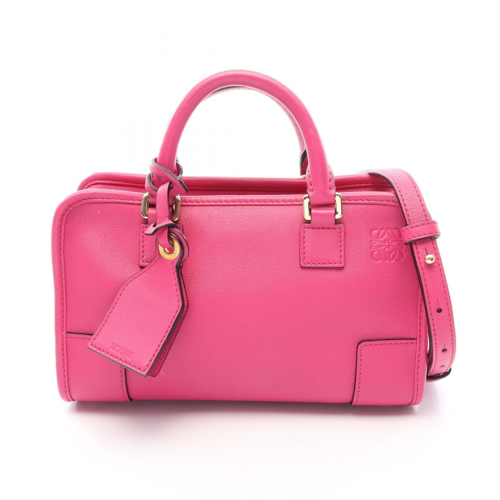 Loewe Handbag Amazona 24 2-Way Magenta Leather