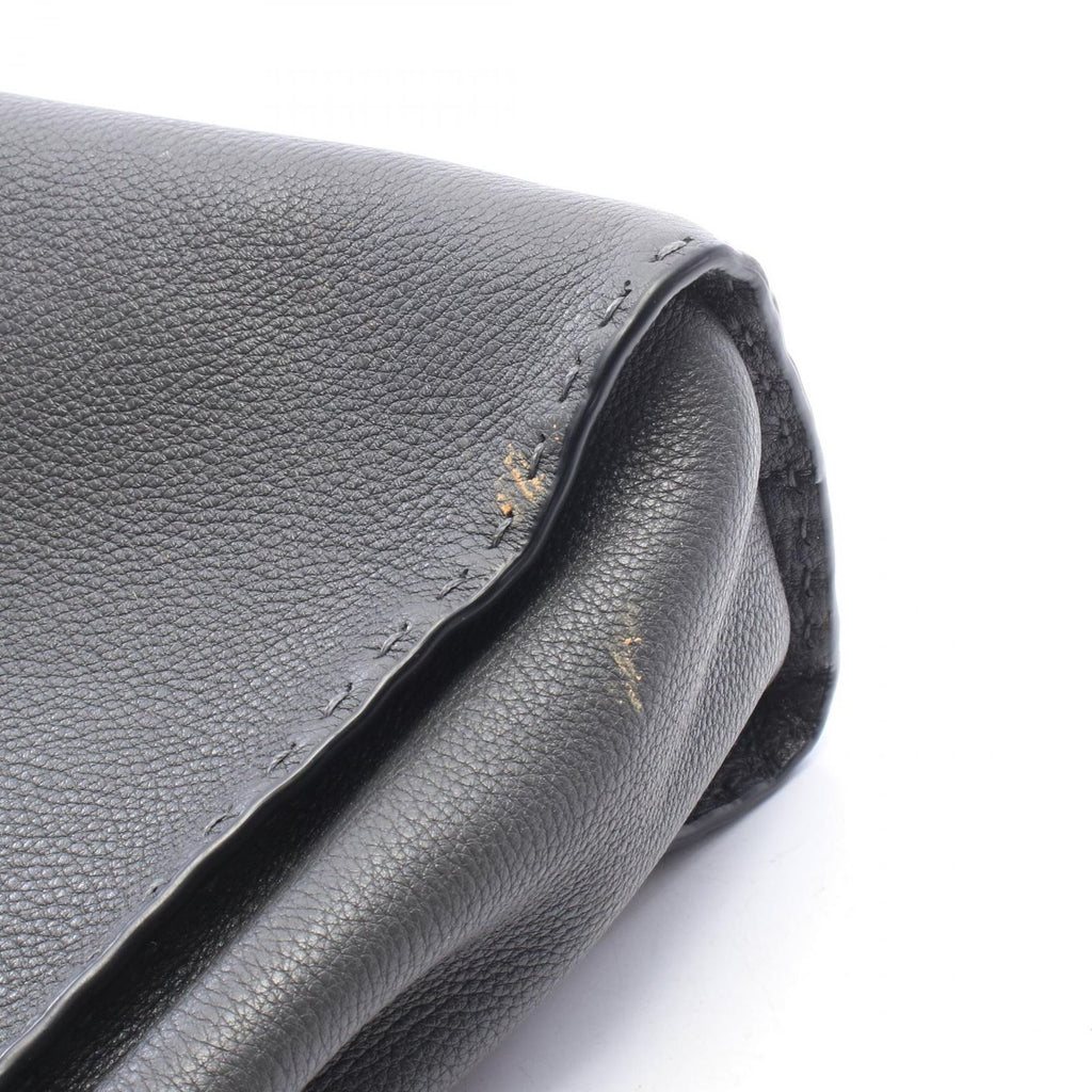 Fendi Handbag Peekaboo Regular Selleria 2-Way Gray Leather — view 5