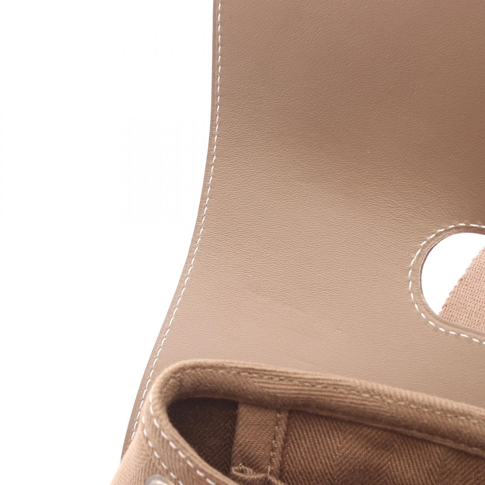 Hermes Handbag Valparaiso PM Etoupe Canvas Leather — view 6