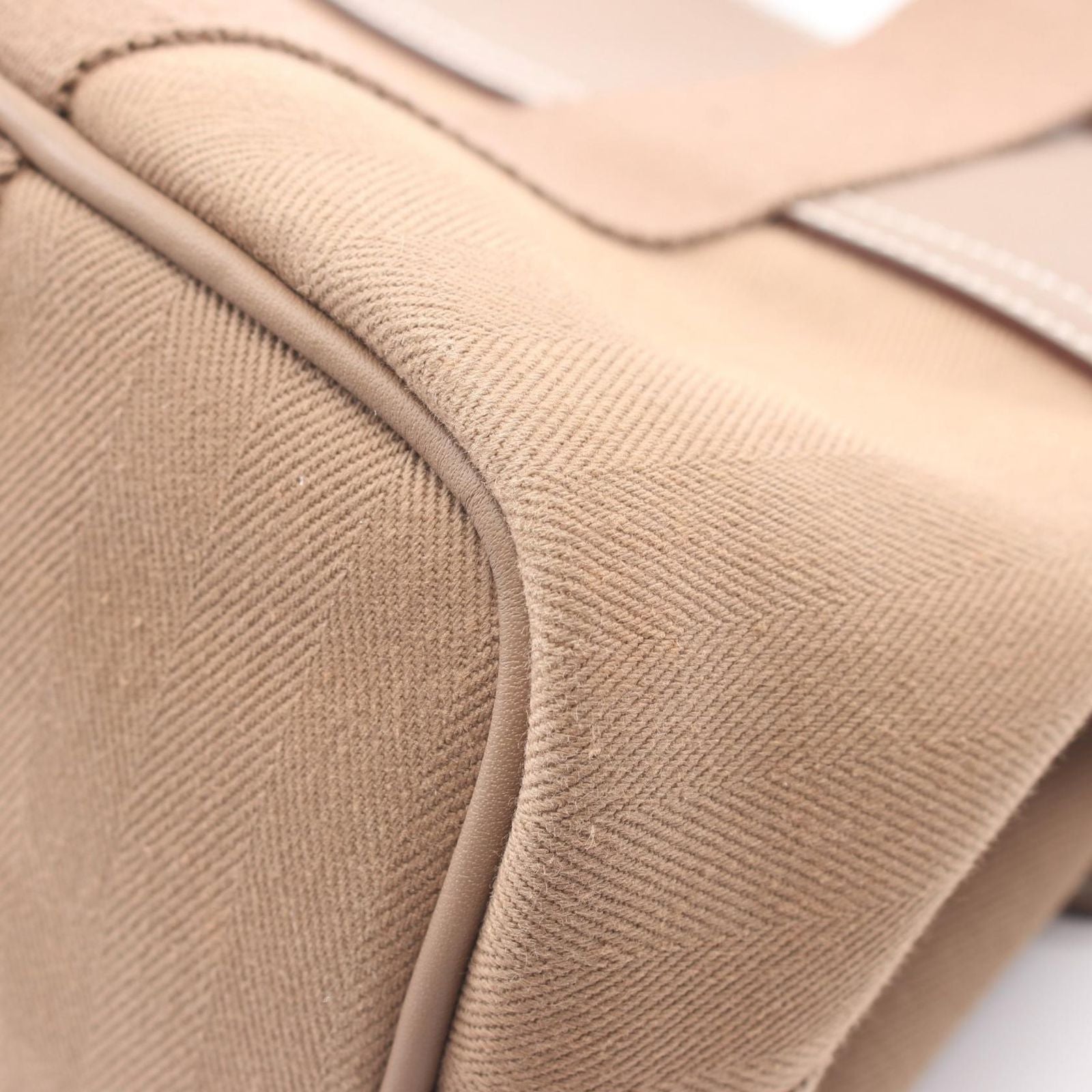 Hermes Handbag Valparaiso PM Etoupe Canvas Leather — view 8
