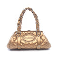 Chanel Handbag Quilted Kiss Lock Blanc Leather