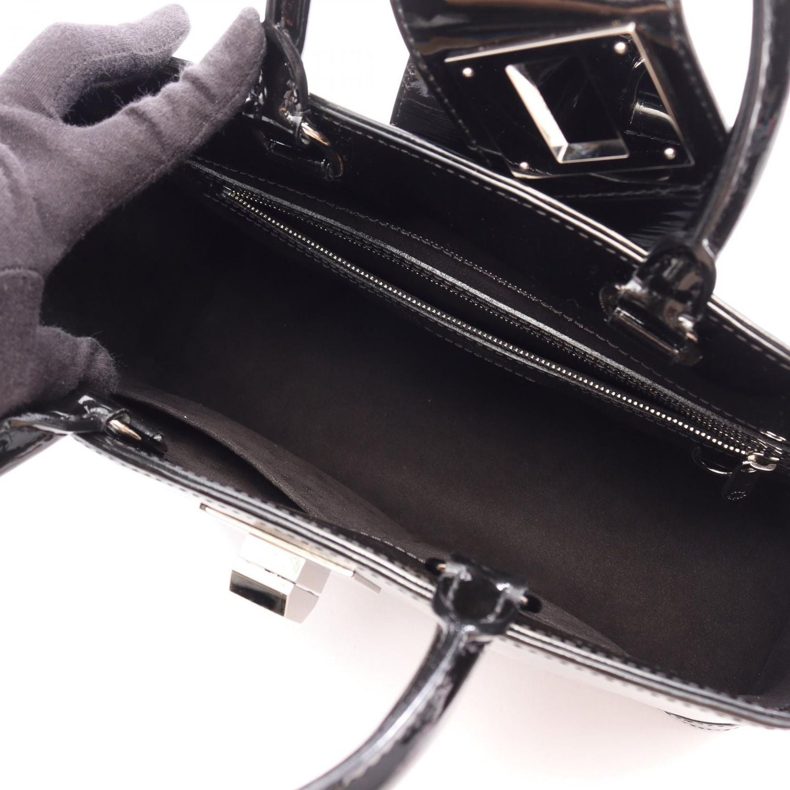 Louis Vuitton Handbag Mirabeau PM Noir Leather — view 3