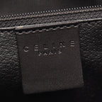 Celine Handbag Macadam Top Handle Black Leather Bag — view 4