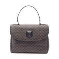 Celine Handbag Macadam Top Handle Black Leather Bag