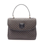 Celine Handbag Macadam Top Handle Black Leather Bag