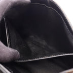 Celine Handbag Macadam Top Handle Black Leather Bag — view 5