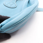 Hermes Shoulder Bag Rodeo Deux Blue Jean Leather — view 8