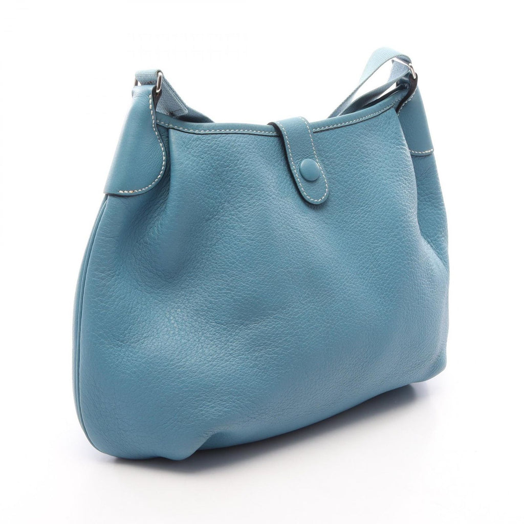 Hermes Shoulder Bag Rodeo Deux Blue Jean Leather — view 2