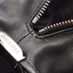Chanel Choco Bar Black Lambskin Boston Bag — view 6