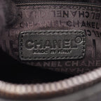 Chanel Choco Bar Black Lambskin Boston Bag — view 4
