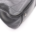 Chanel Choco Bar Black Lambskin Boston Bag — view 8