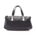 Chanel Choco Bar Black Lambskin Boston Bag