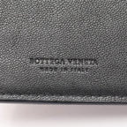 Bottega Veneta Bifold Wallet Intrecciato Navy Beige Smoke Blue Leather — view 5