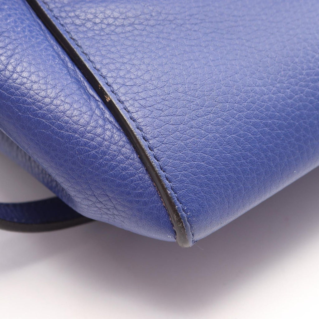 Celine Belt Bag Mini 2-Way Blue Leather — view 8