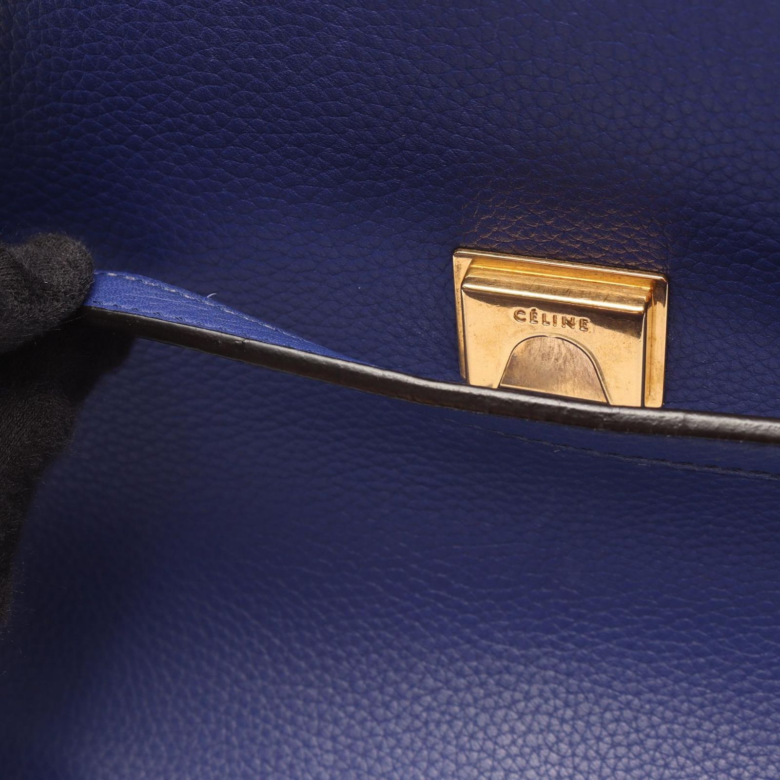 Celine Belt Bag Mini 2-Way Blue Leather — view 5