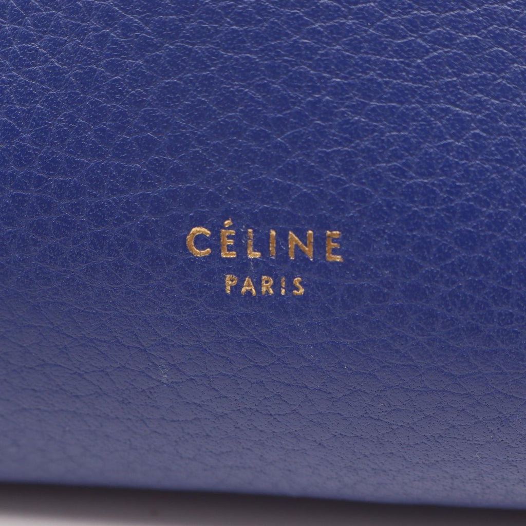 Celine Belt Bag Mini 2-Way Blue Leather — view 4