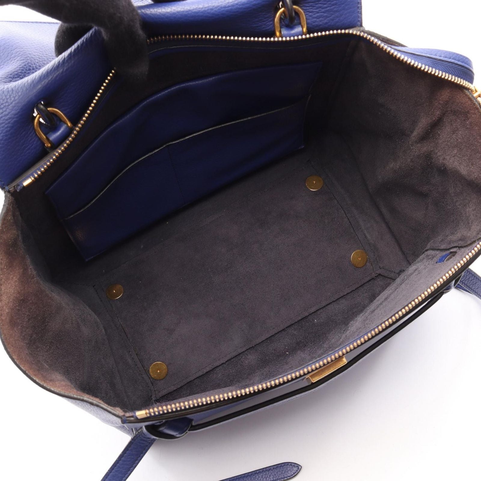 Celine Belt Bag Mini 2-Way Blue Leather — view 3