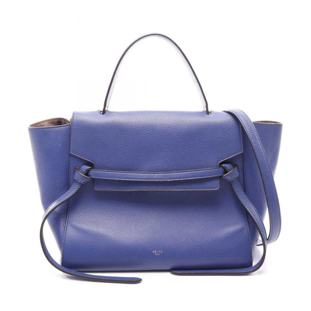 Celine Belt Bag Mini 2-Way Blue Leather