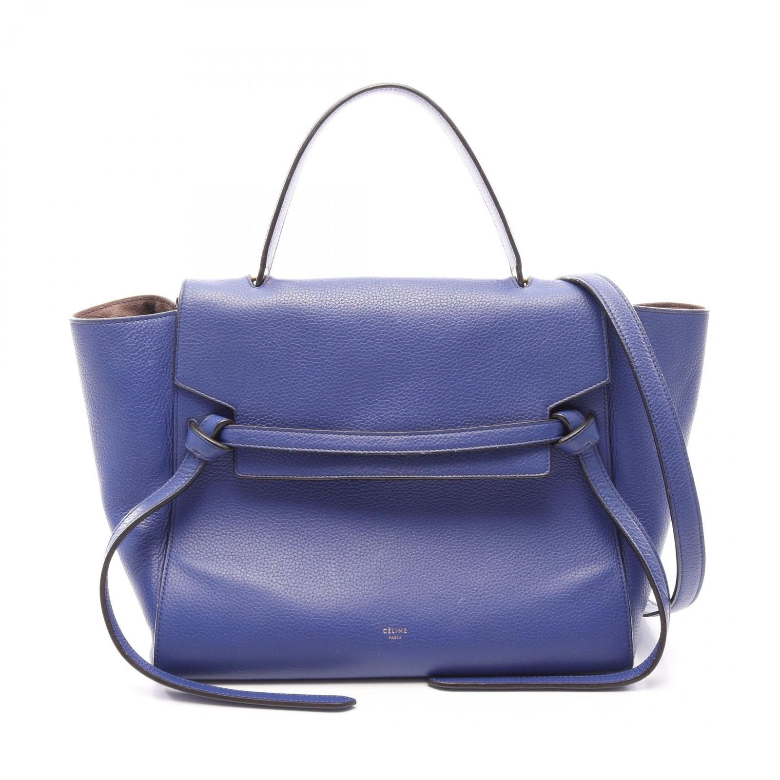 Celine Belt Bag Mini 2-Way Blue Leather