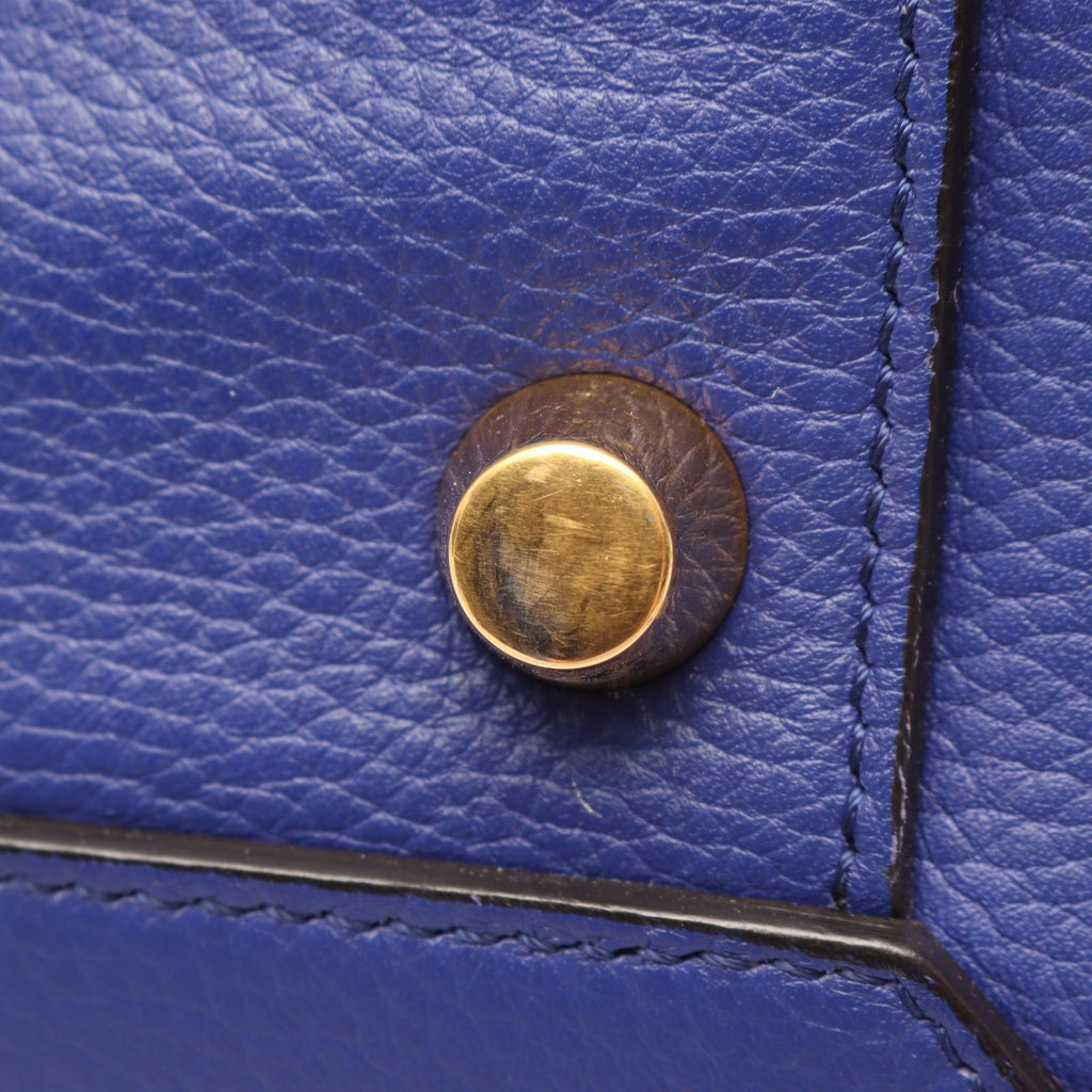 Celine Belt Bag Mini 2-Way Blue Leather — view 7