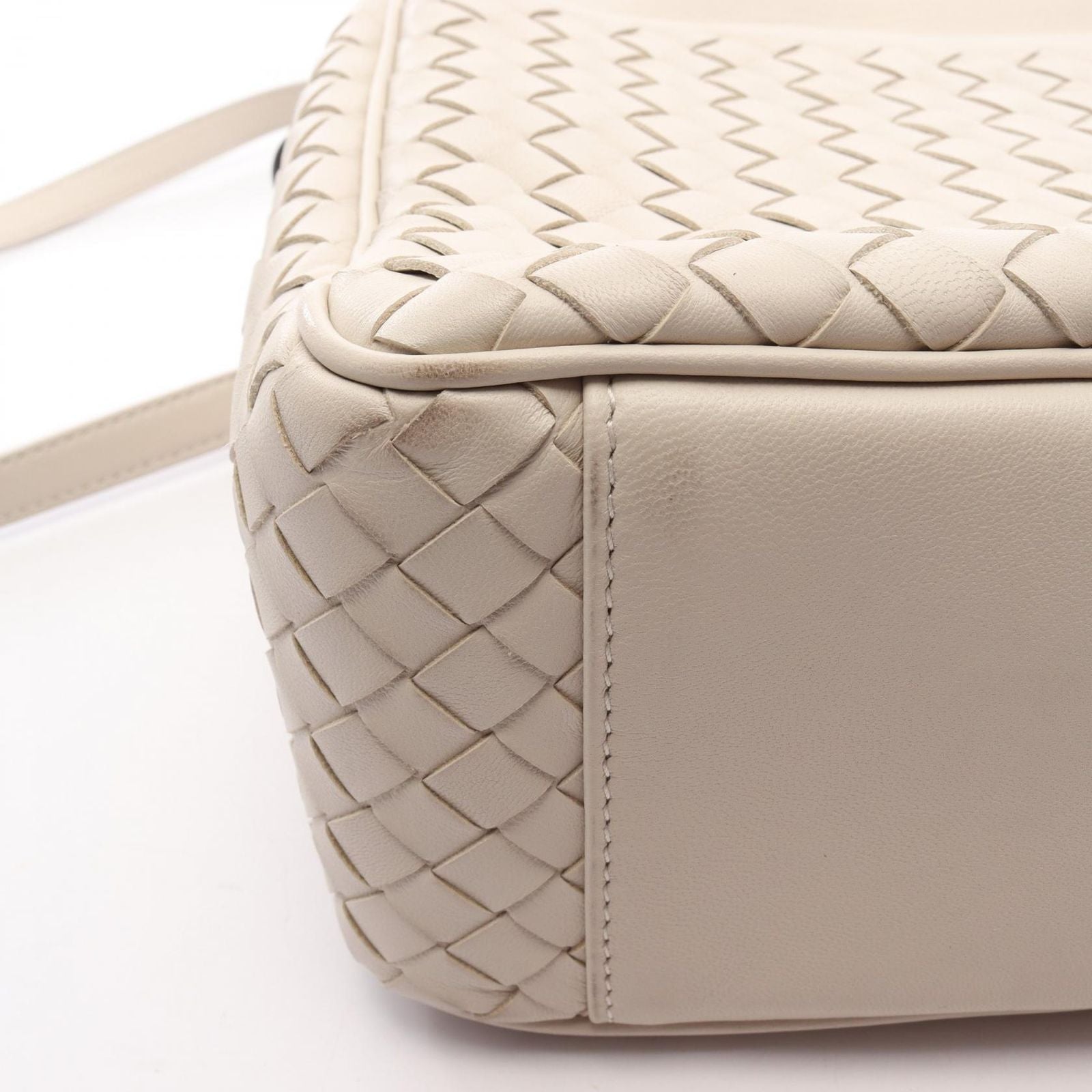 Bottega Veneta Handbag Intrecciato 2-Way Ivory Leather — view 7
