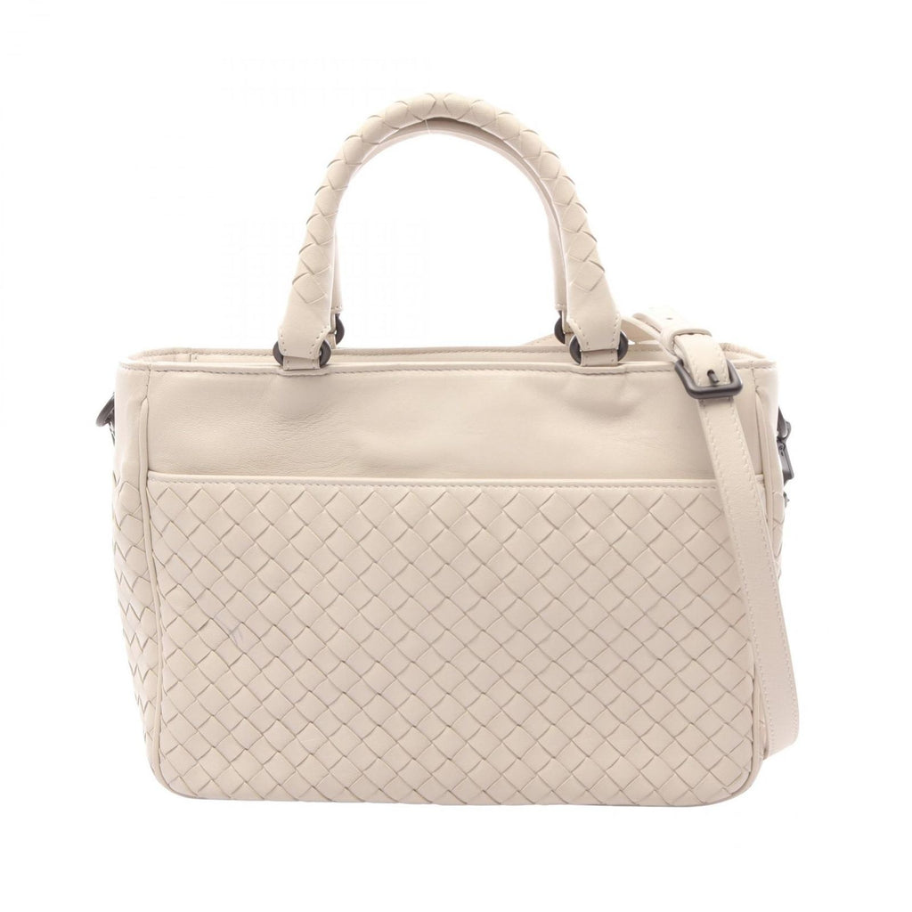 Bottega Veneta Handbag Intrecciato 2-Way Ivory Leather