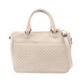 Bottega Veneta Handbag Intrecciato 2-Way Ivory Leather