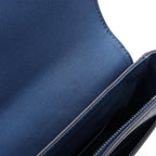 Louis Vuitton Shoulder Bag Roman MM Blue Marine Leather — view 7