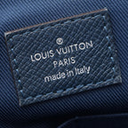 Louis Vuitton Shoulder Bag Roman MM Blue Marine Leather — view 4