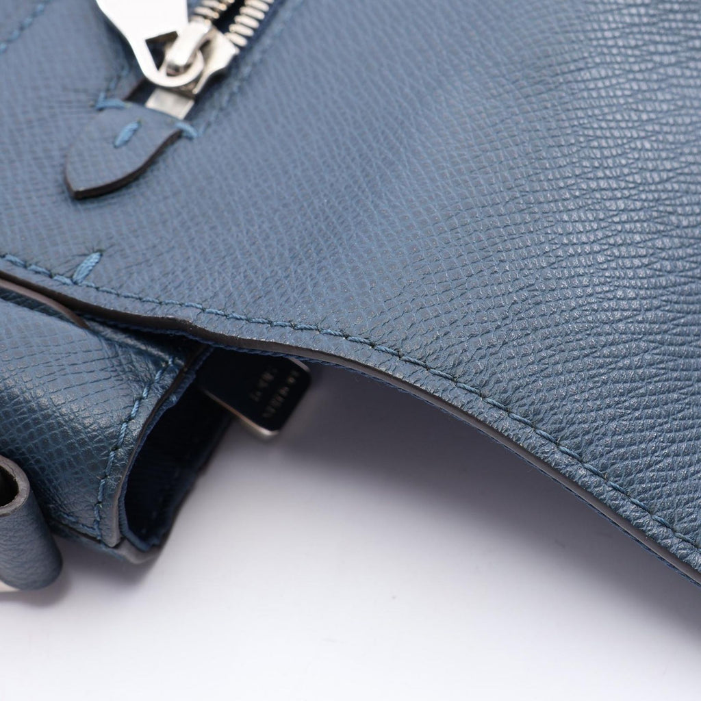 Louis Vuitton Shoulder Bag Roman MM Blue Marine Leather — view 8