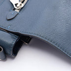 Louis Vuitton Shoulder Bag Roman MM Blue Marine Leather — view 8