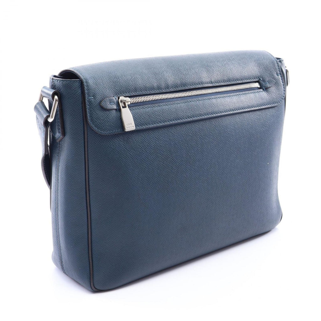 Louis Vuitton Shoulder Bag Roman MM Blue Marine Leather — view 2