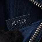 Louis Vuitton Shoulder Bag Roman MM Blue Marine Leather — view 5
