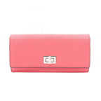 Fendi Bifold Wallet Peekaboo Selleria Pink Leather