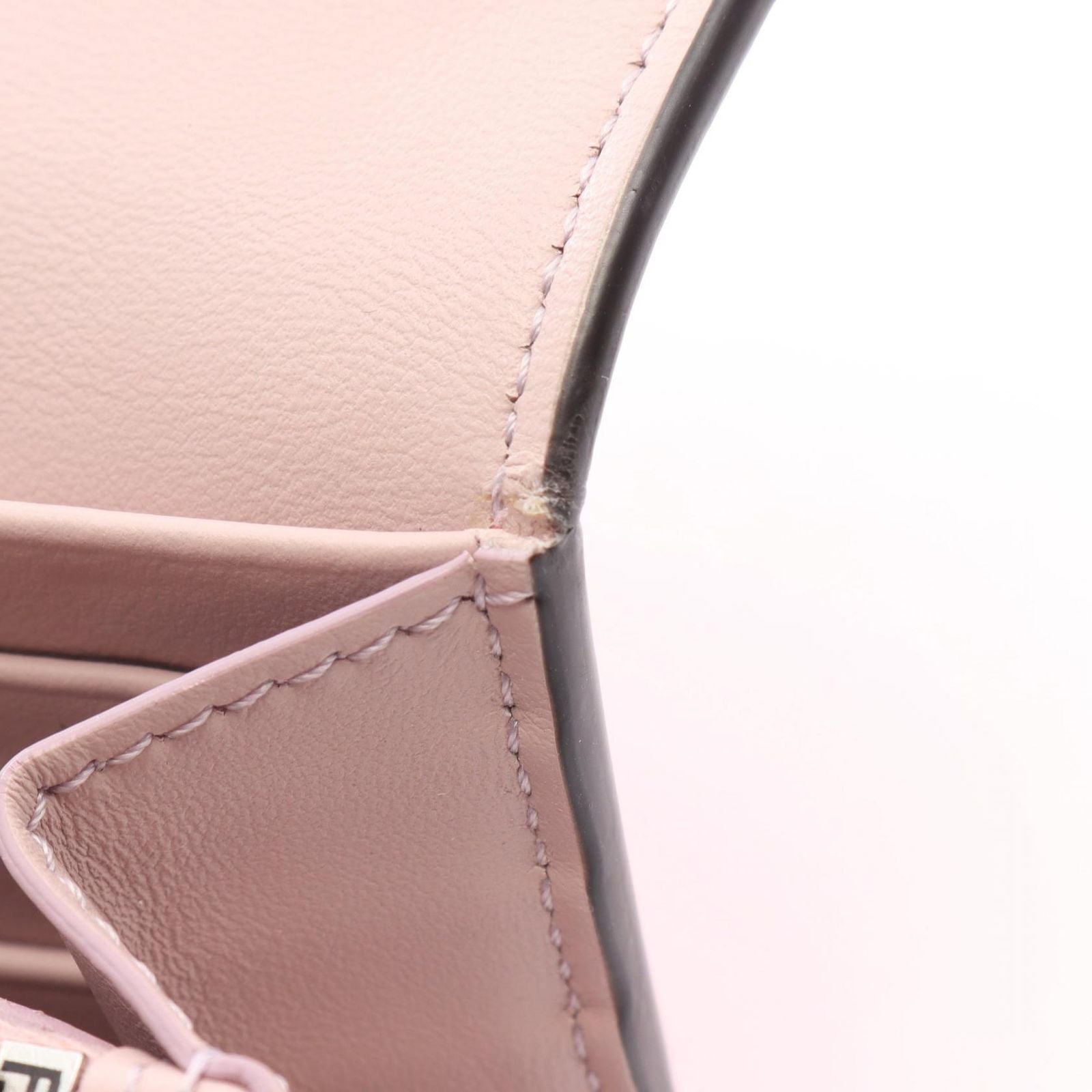 Fendi Bifold Wallet Peekaboo Selleria Pink Leather — view 5