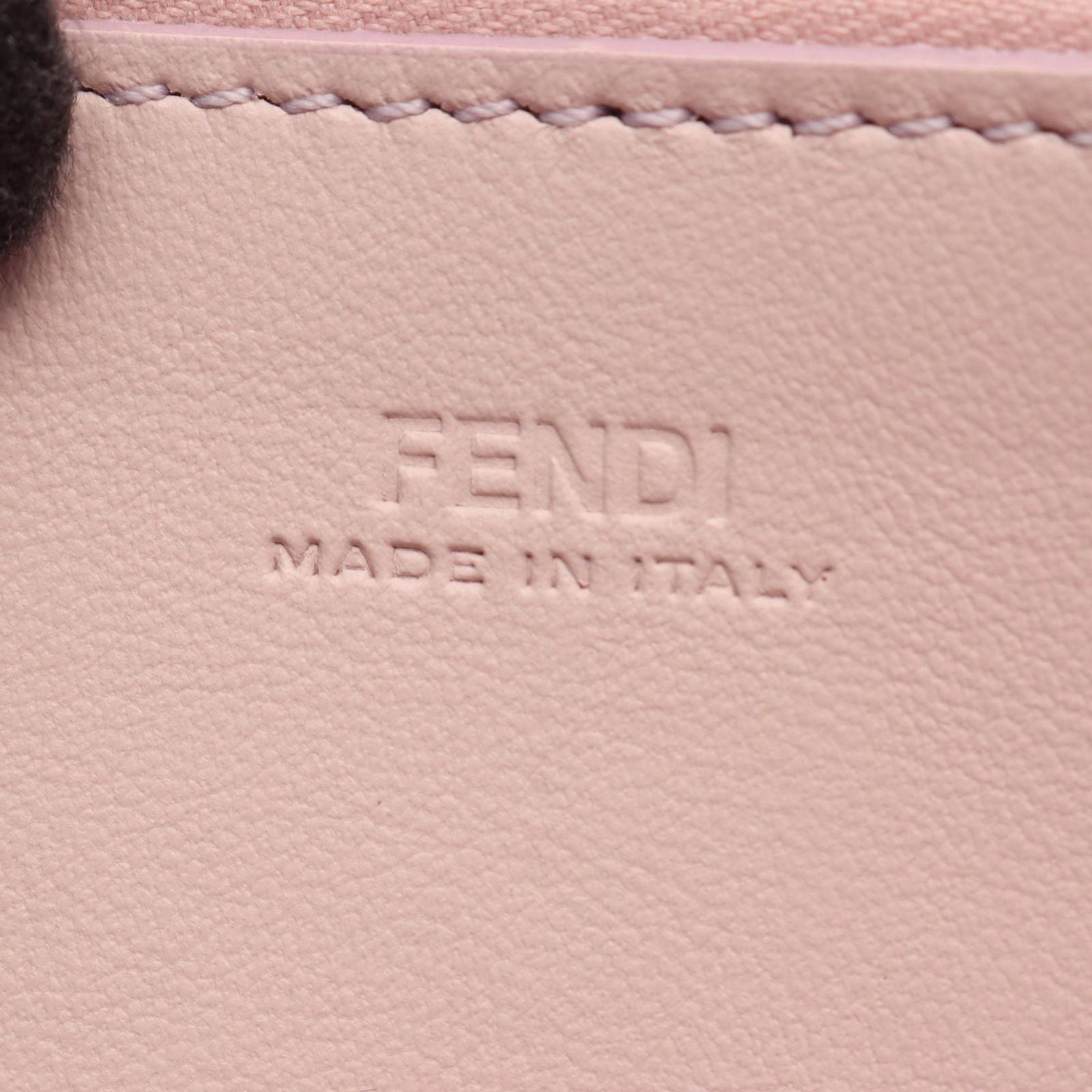 Fendi Bifold Wallet Peekaboo Selleria Pink Leather — view 4